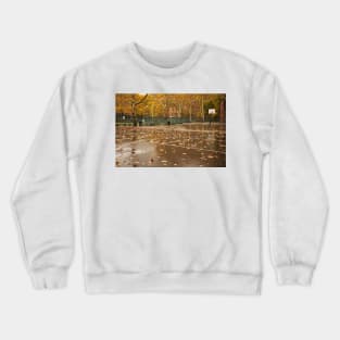 Basketball Court in Autumn Crewneck Sweatshirt